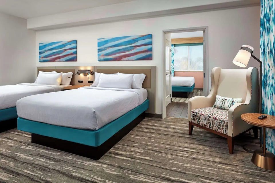 Bedroom. Interior and views may vary based on location and availability