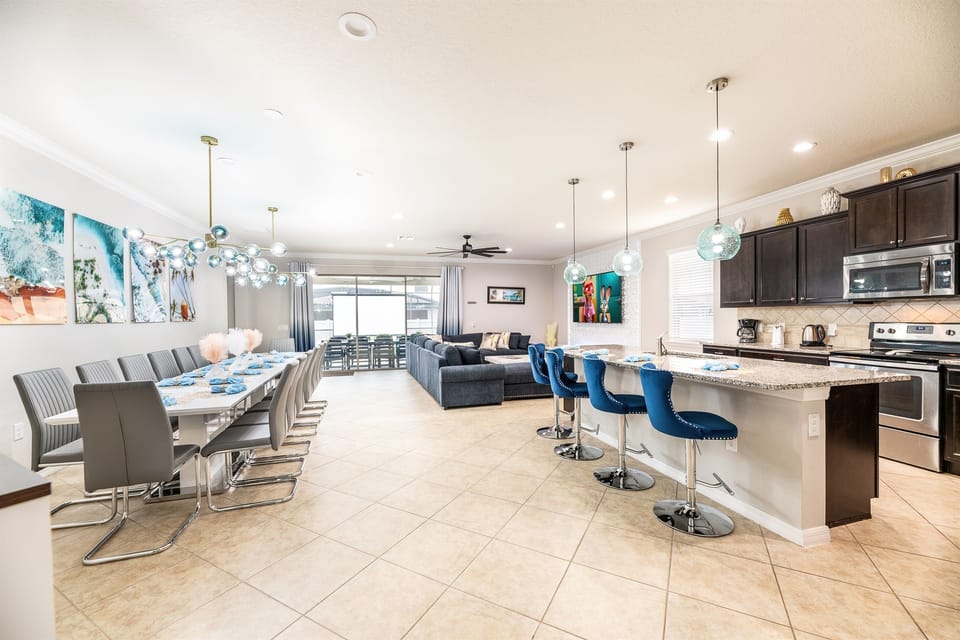 Open Plan Kitchen,Dining and Lounge