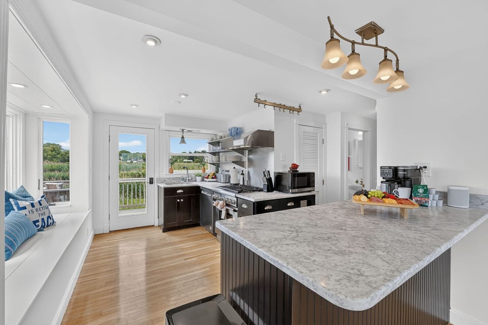 Well-appointed kitchen with generous counter space for preparing everything from quick breakfasts to family dinners.