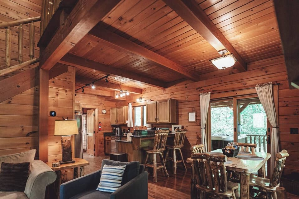 Dining and kitchen area