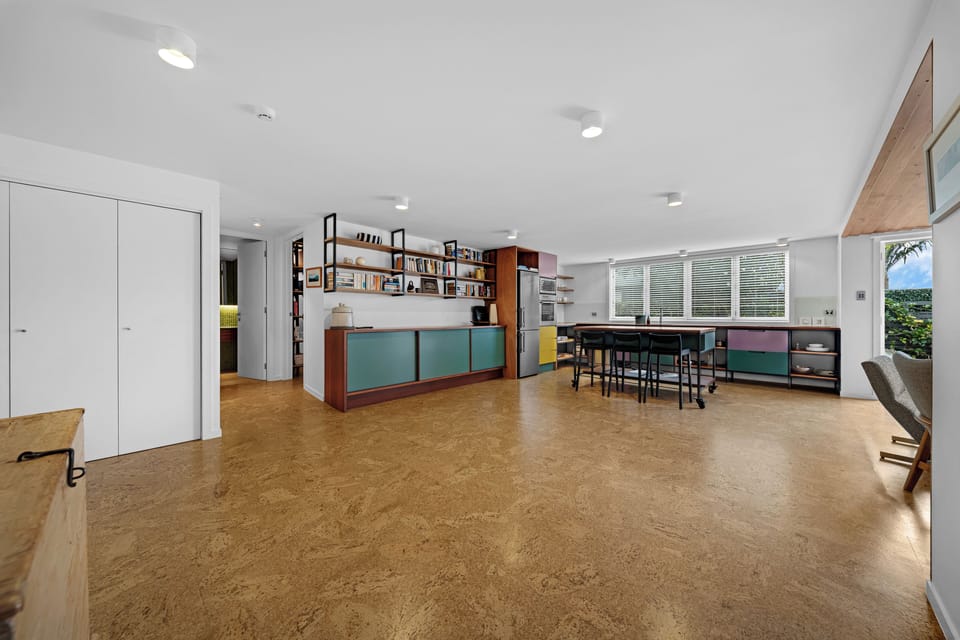 Kitchen/Dining Living Area view to Bathroom and Bedroom 2