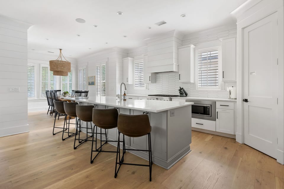 A beautiful kitchen designed for cooking and connection.
