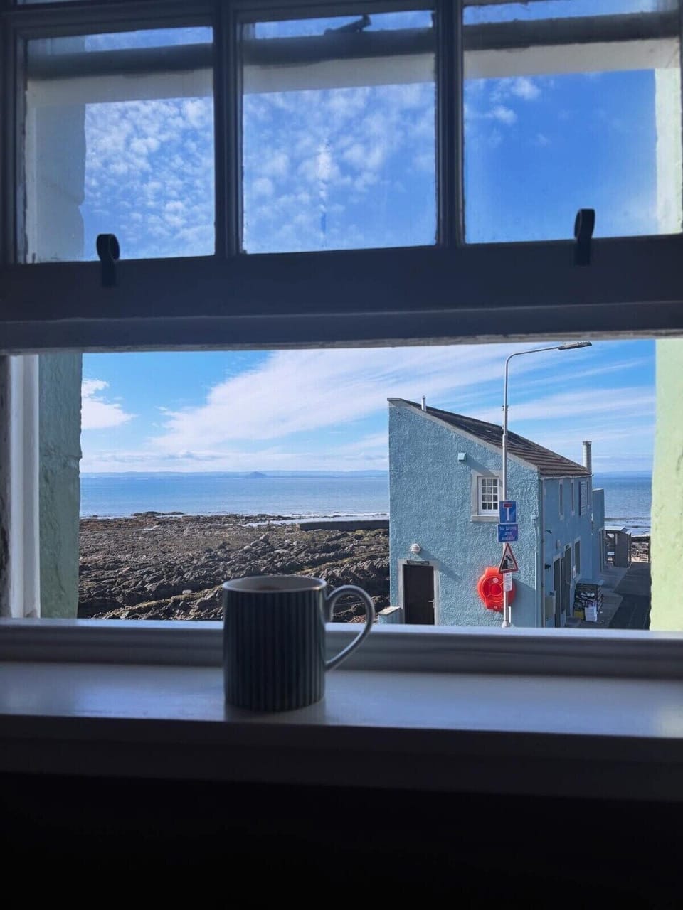 Sit and watch the sea from the upstairs bedroom 