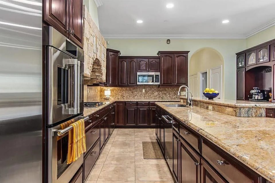 Spacious and elegant, this gourmet kitchen offers everything needed for effortless cooking and entertaining.
