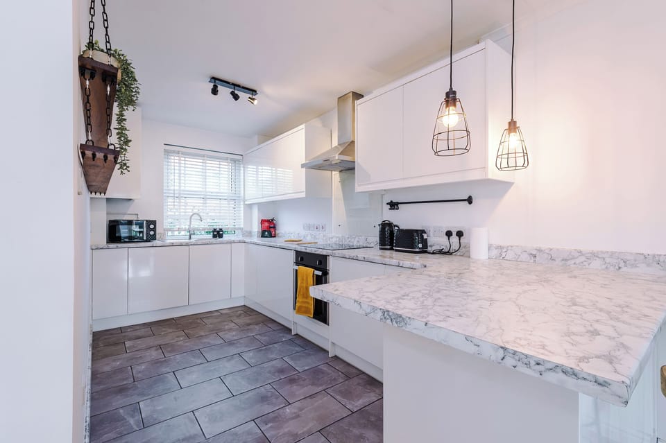 Spacious fully equipped kitchen with Washer - Dryer & Dishwasher