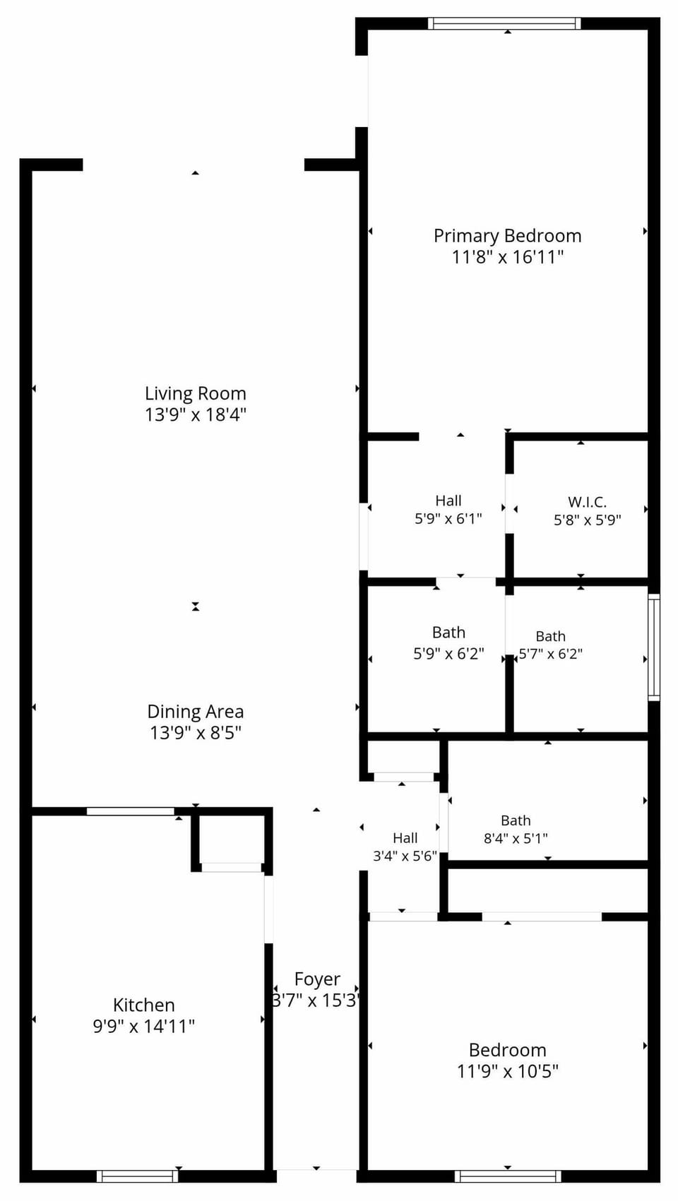 Sea Breeze #602 Floor Plan