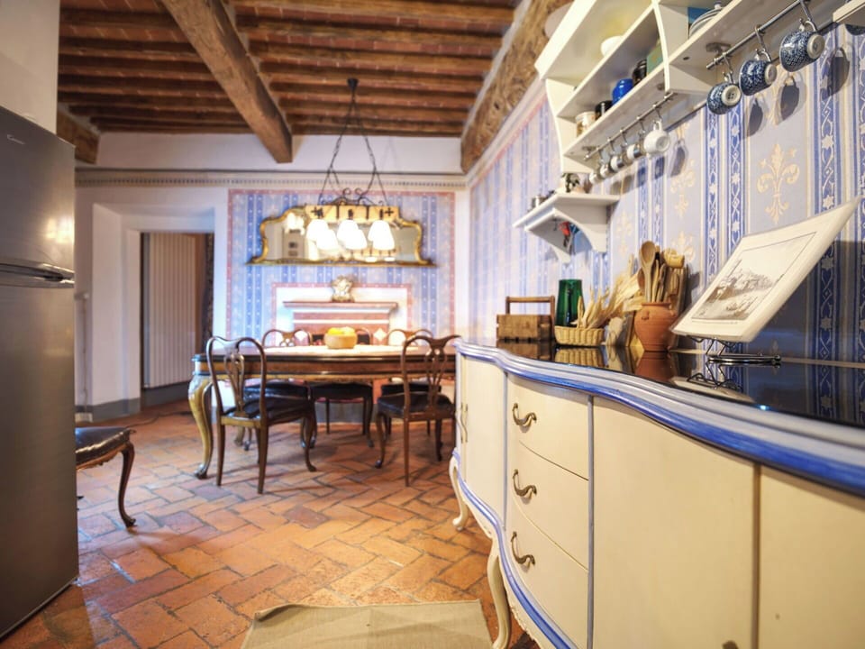 Interior Design, Furniture, Flooring, Wood, Kitchen, Ceiling, Lighting, Countertop, Floor, Room