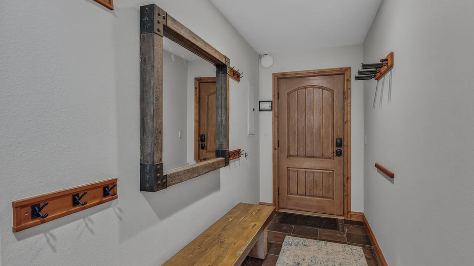 Entry, Main Level - Bench beside entry door