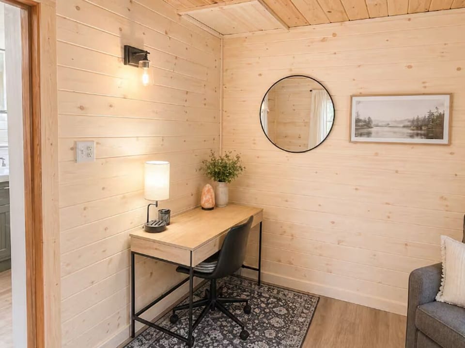 Work from the cabin before your weekend starts.