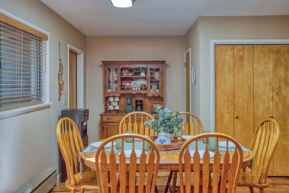 Enjoy shared meals and memorable conversations in the inviting dining space.
