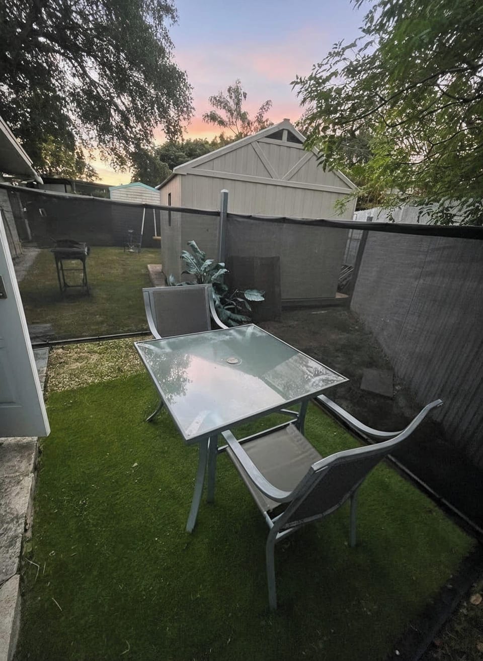 Enjoy fresh air from the outdoor seating area just outside the unit