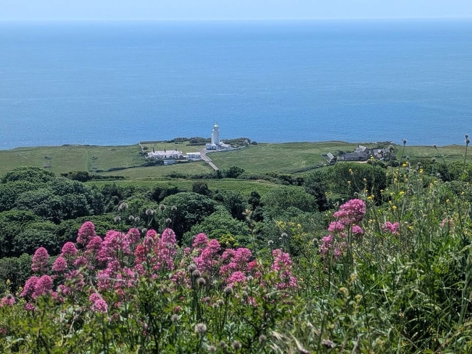 View of St Catherine’s Point from the footpath 1km (10 minutes walk) from chalet
