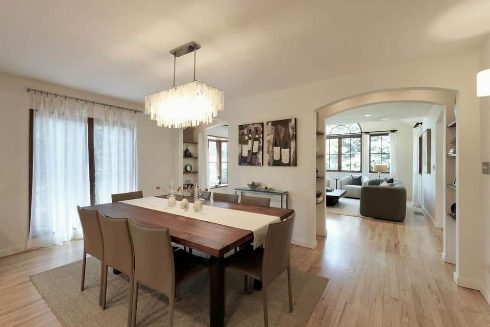 Enjoy friendly conversation over a delicious meal in our warm and inviting dining room.