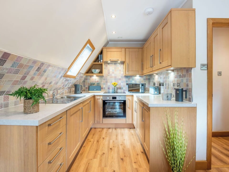 Kitchen, Countertop, Interior Design, Flooring, Furniture, Wood, Cabinetry, Kitchen Appliance, Floor, Ceiling