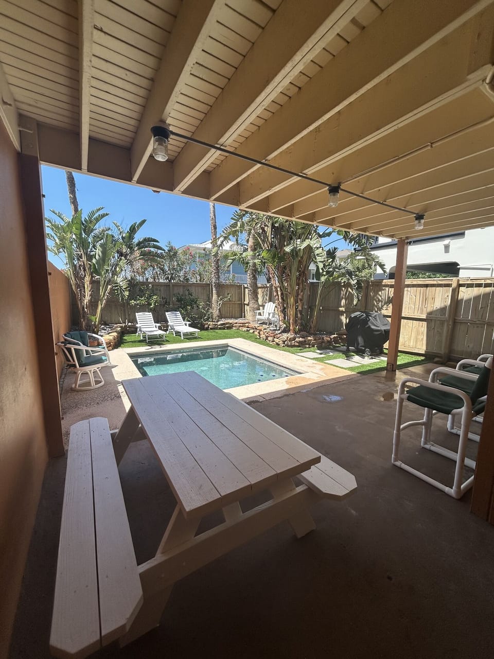 Fire up the grill in our outdoor dining area.