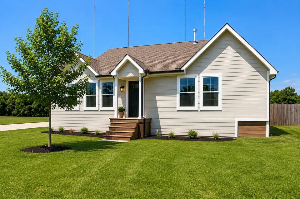 Front of home.