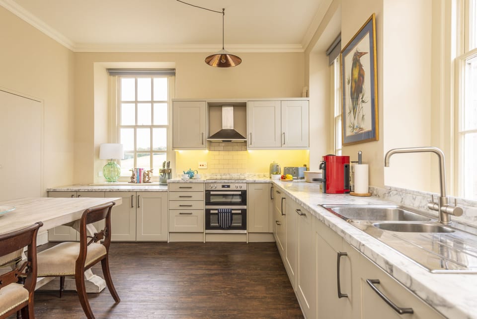 Ground floor:  The dining kitchen has plenty of space for preparing delicious meals
