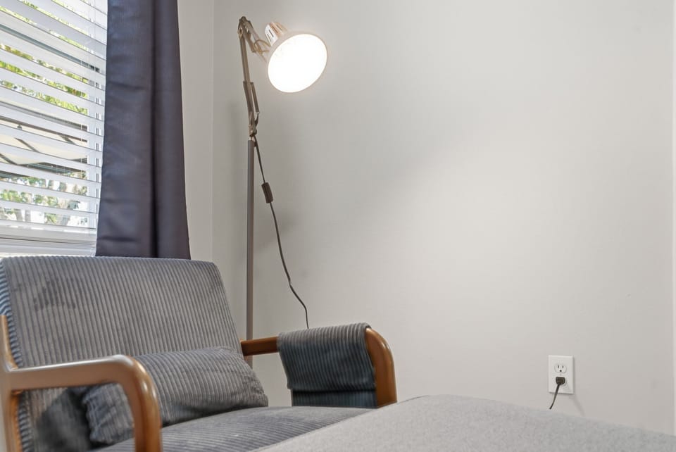 Reading area in the master bedroom