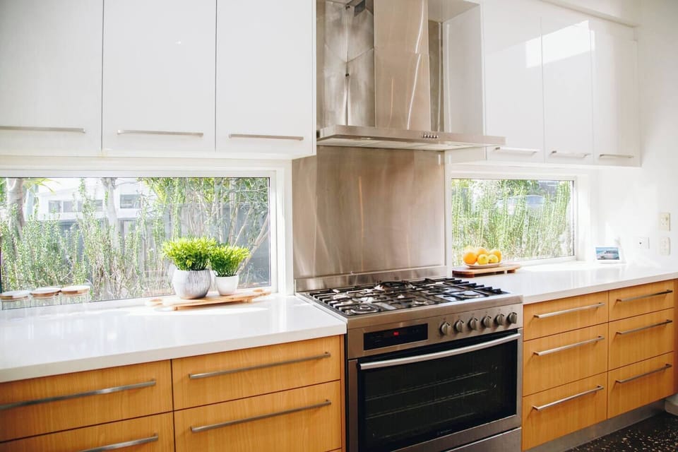 Kitchen with large oven