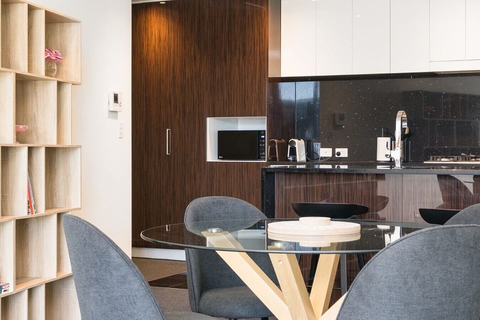 The seamless flow between dining and kitchen spaces makes entertaining and everyday living a breeze.