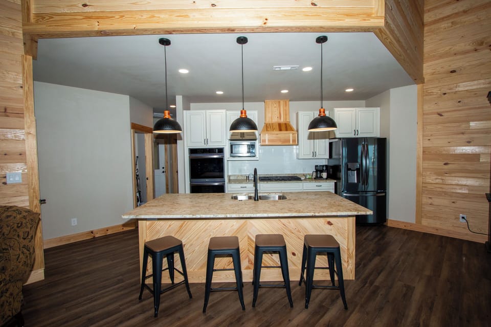 Open, spacious kitchen filled with all of your necessities for cooking