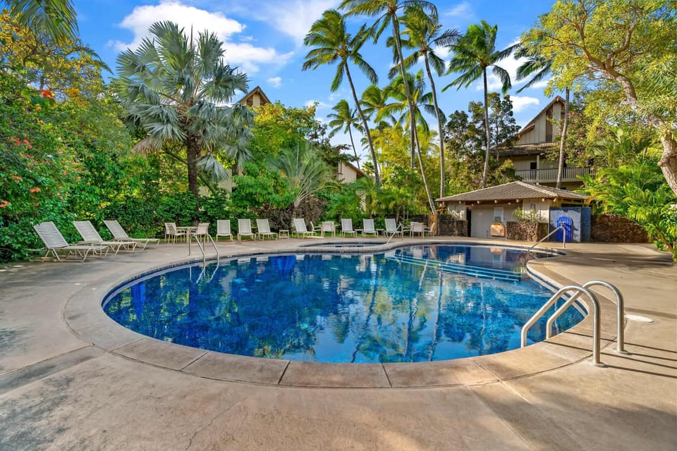 Lounge, dip, repeat! This spacious pool deck is made for soaking up the Po'ipu sun