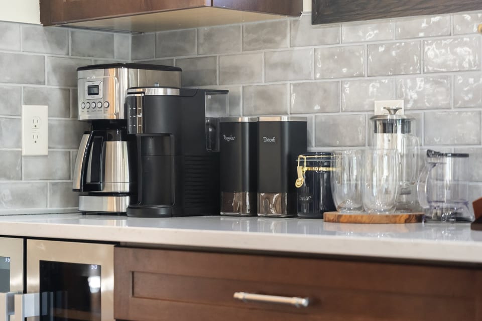 Coffee station.