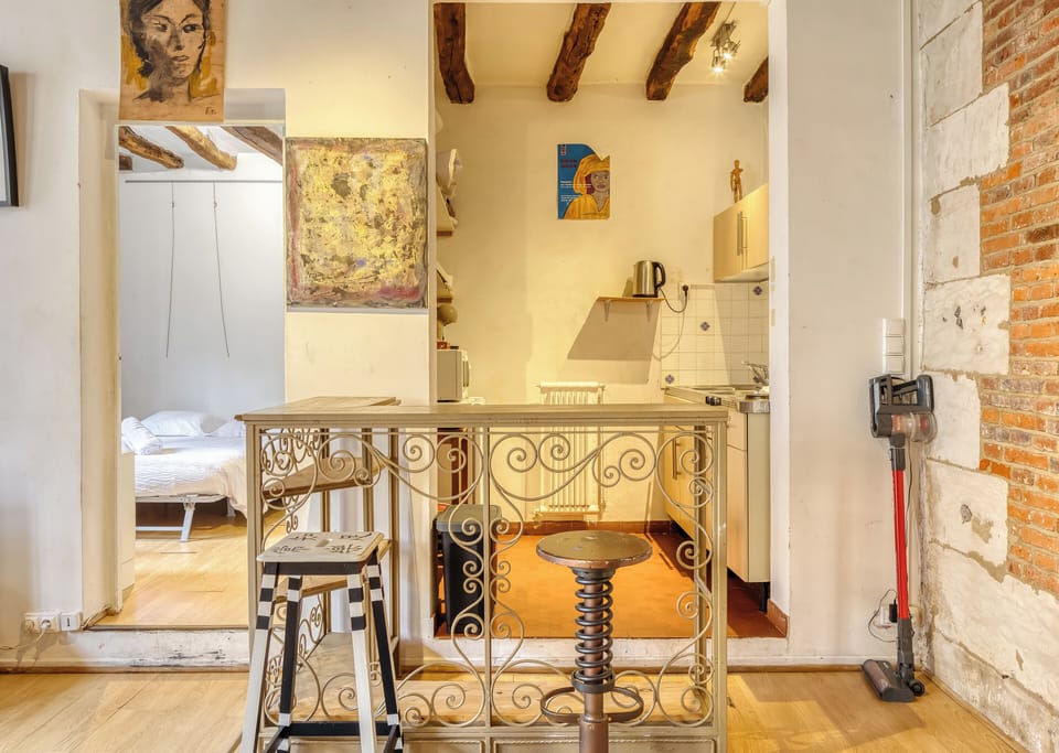 Kitchenette avec bar