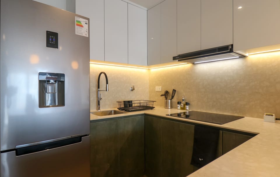 A comfortable and well-equipped kitchen
