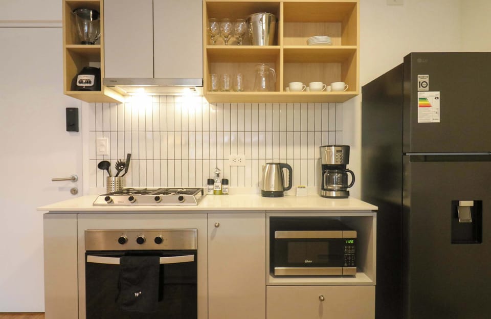 Well-equipped kitchen with thoughtful storage space
