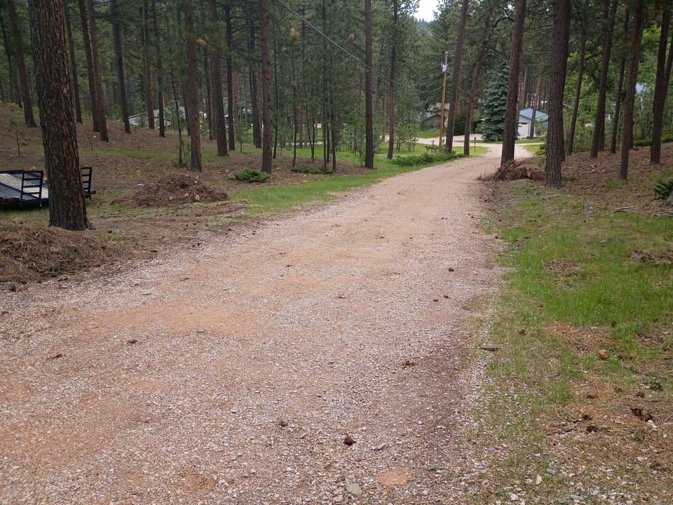 A 300 foot driveway.