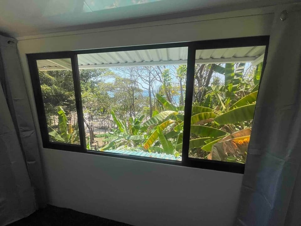 Ocean and beach view from loft bedroom