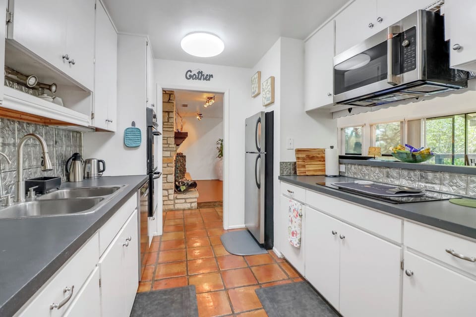 Galley style kitchen