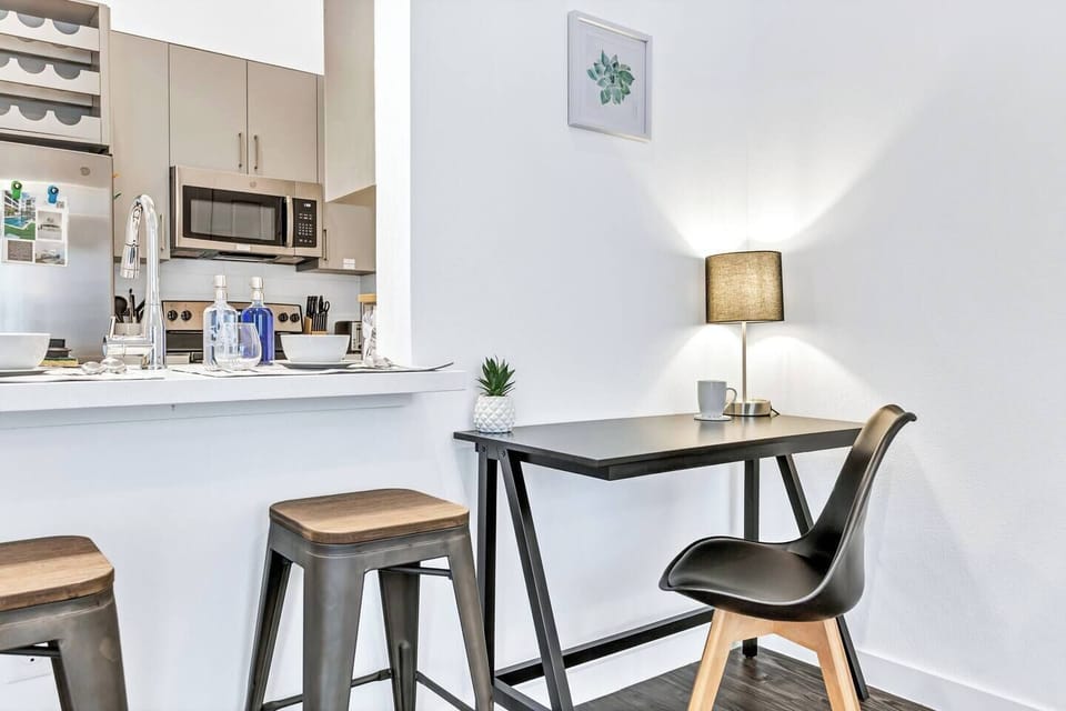 Dedicated work space with high speed internet for anyone traveling for work.