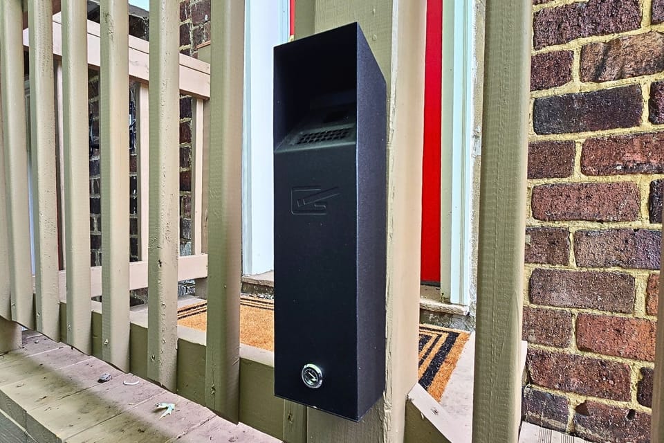 Easy self-check-in with secure lockbox at the front entrance