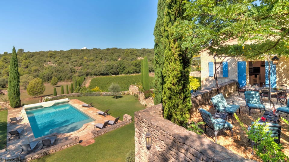 Terrace pool view
