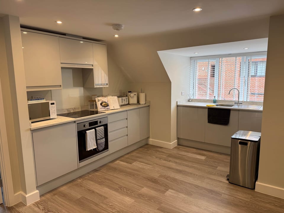 Open plan kitchen area