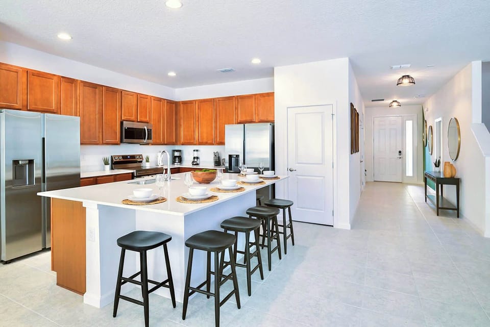 Bar Seating at Kitchen Island
