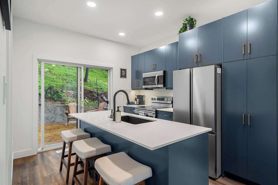 Modern Kitchen with Island Seating