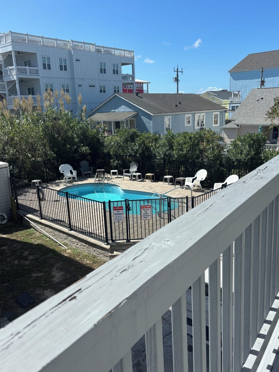 View to outdoor pool.