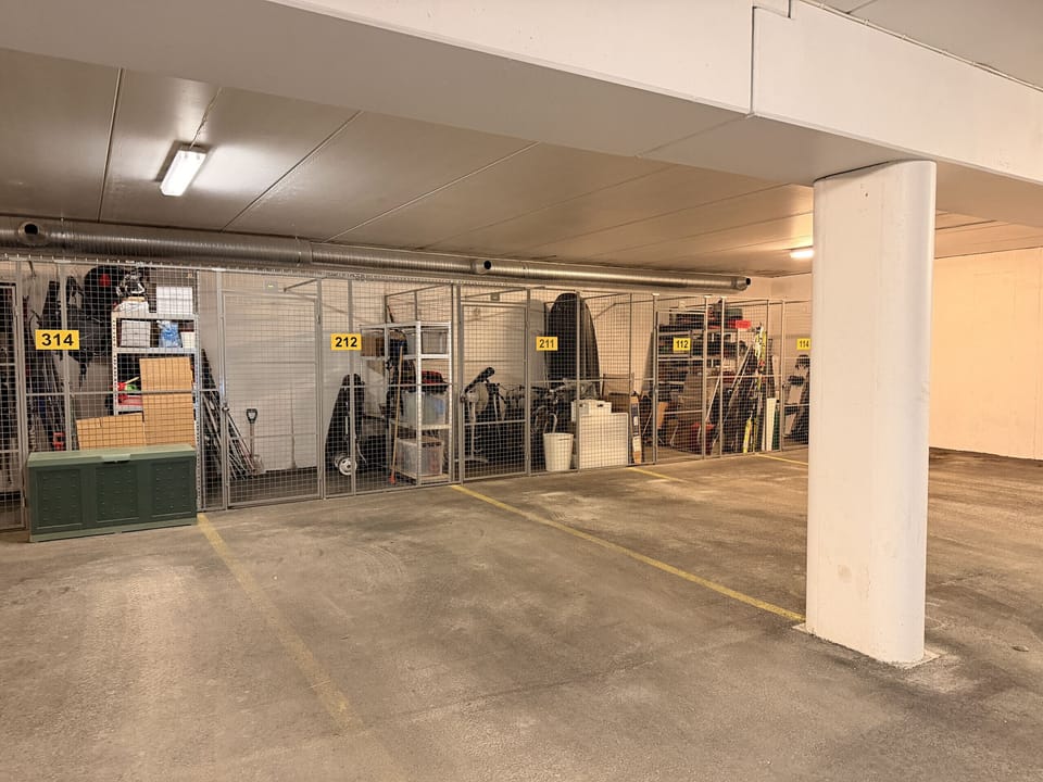 Storage room in the basement