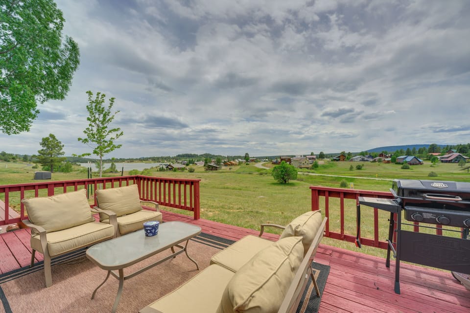Furnished Deck | Lake & Mountain Views