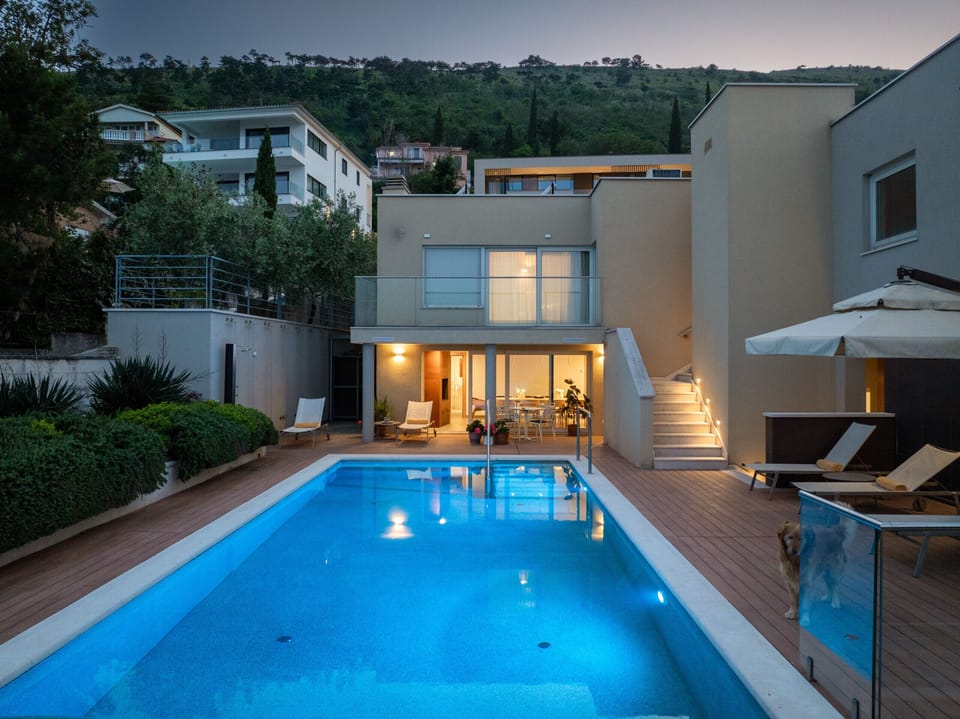 Night Pool View