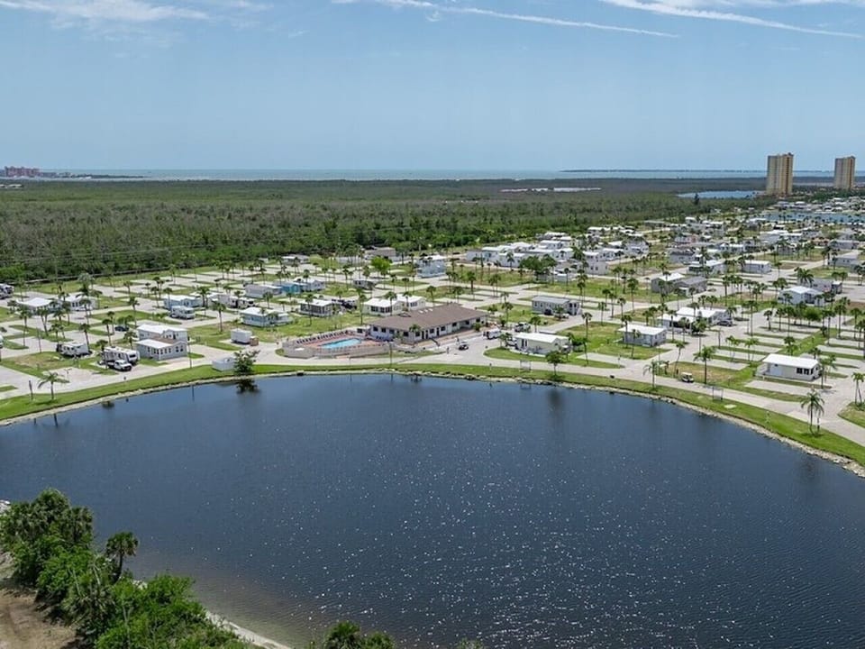 Gather by the water, cast a line, or simply relax and take in the peaceful surroundings of this resort fishing area.