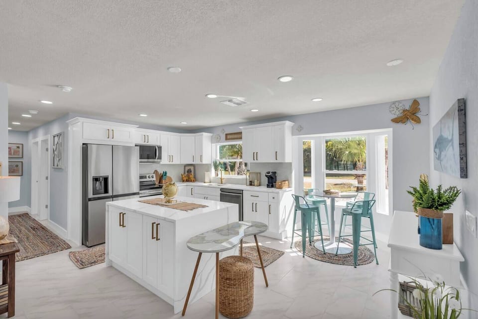Spacious open concept kitchen