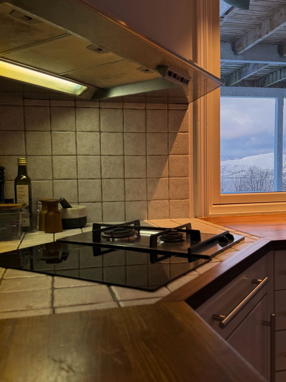 The stove is combined gass and induction