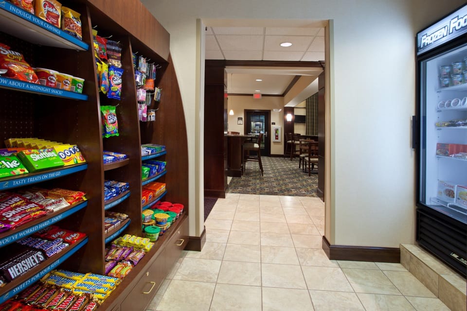 The Pantry on-site — grab snacks, beverages, and daily essentials without leaving the building