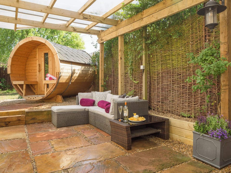 Outdoor area | Honeysuckle Cottage - Serenity Cottages, Stoke Ash, near Eye