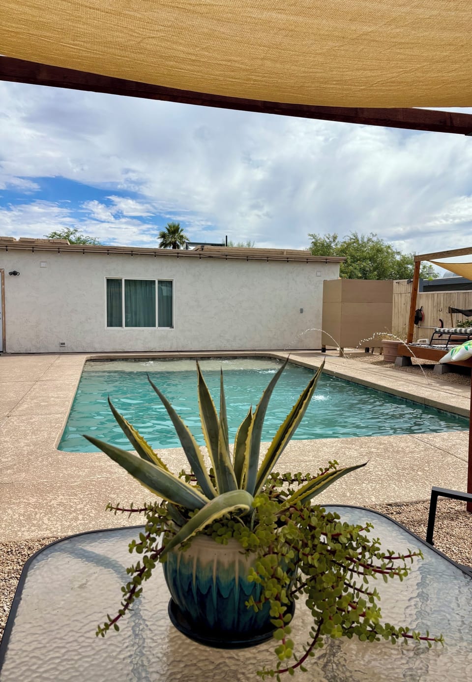 The pool is perfect for the Arizona weather, private for guest use only!