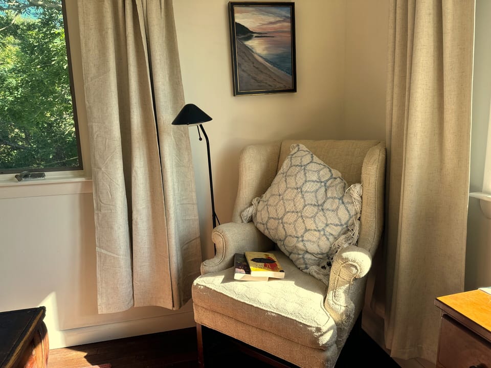 Comfortable reading nook for lazy afternoons